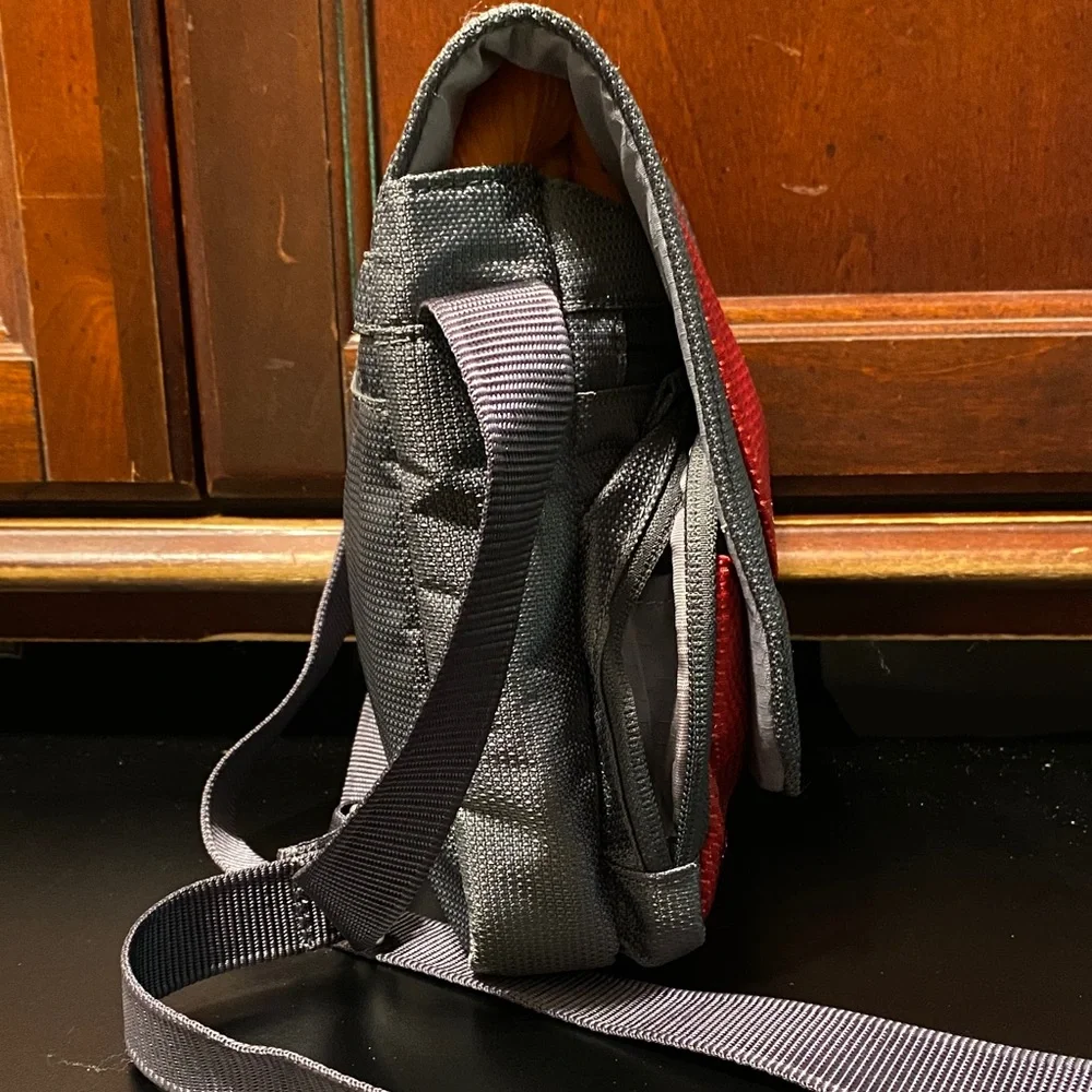 Tumi vintage Men's Red and Gray Messenger Bag